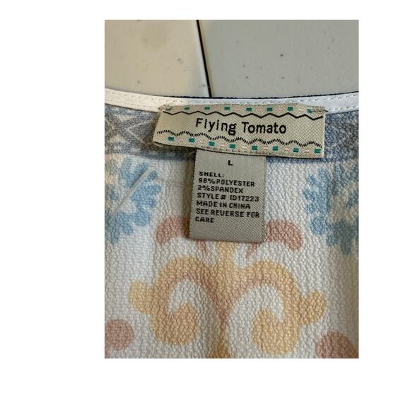 Flying Tomato Colorful Boho V-Neck Maxi Dress. 
Size Large - Picture 6 of 10